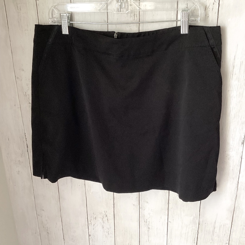 Lady Hagen Solid Black 17" Tennis Skort 14